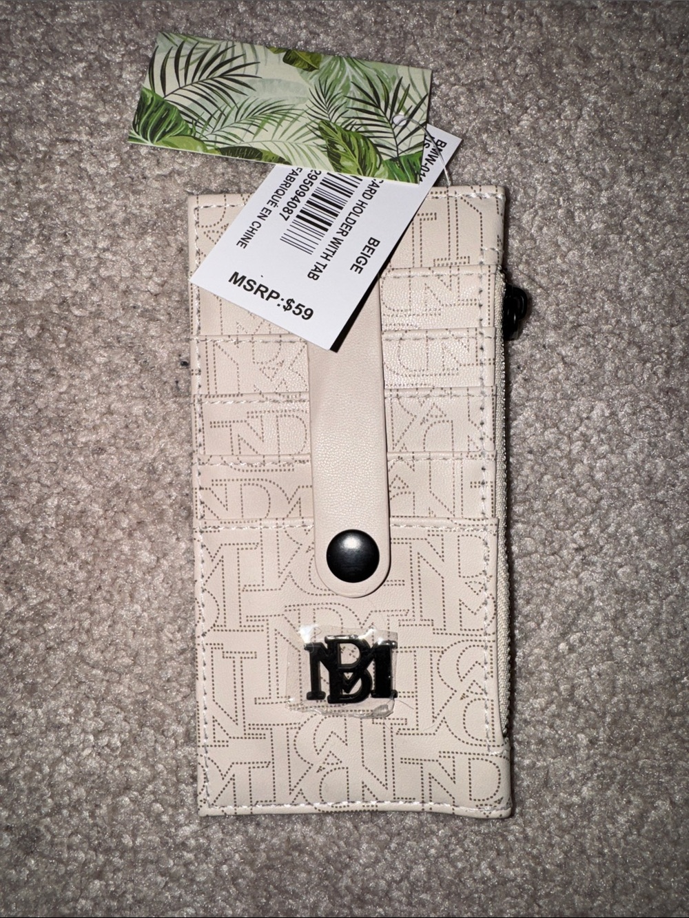 DKNY Beige Monogram Wallet